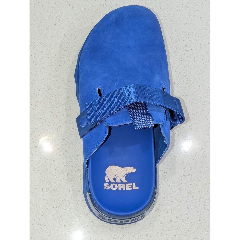 Sorel Ona Rmx Mule Electric Blue Suede SlipOn Platform Clog 8.5 Comfort Gorpcore - Picture 9 of 12